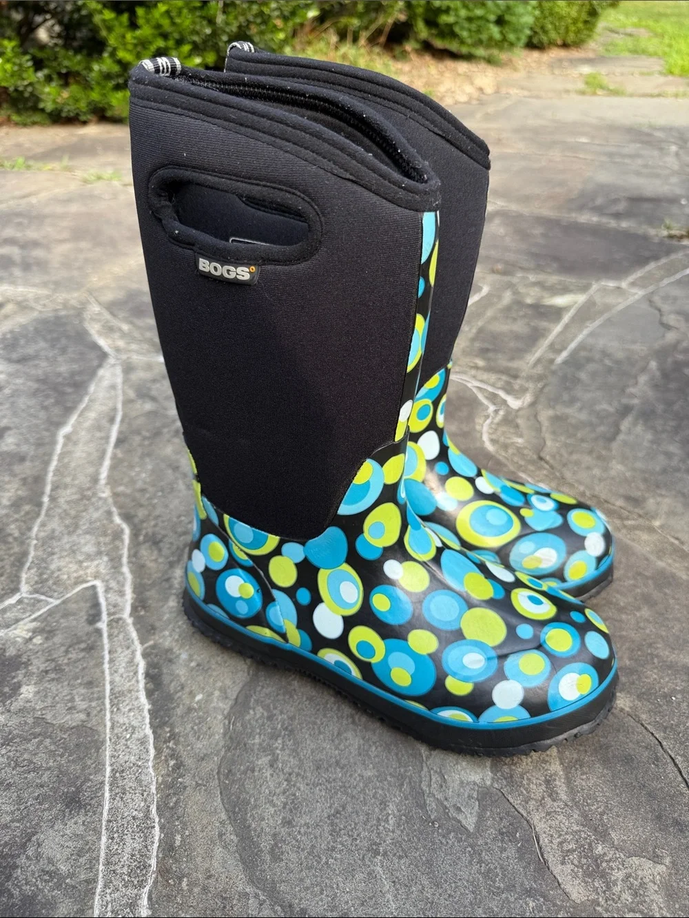 Bogs Kids classic high Bubbles Rain Snow Boots